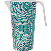 White and Blue Mosaic Tile Jug