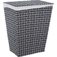 Grey woven laundry hamper