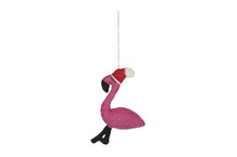 Kerstbal Flamingo