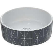 Black Geo Diamond Pet Bowl