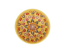 FI4564 Table Works Yellow Turkish Ceramic Bowl 6407