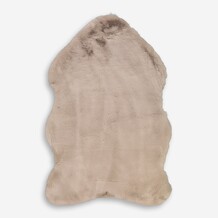 Grijs faux fur kleed