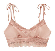 roze satijnen bralette