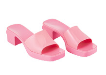roze jelly slippers