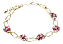 schakelketting met bloemen