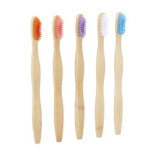 set van 5 bamboe tandenborstels