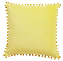 Cushion yellow with bobbles