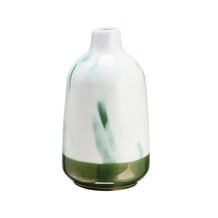 70's dark green vase
