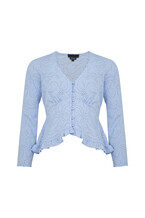 FI4644 TK MAXX BLUE BLOUSE 410