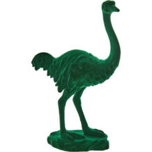 Green ostrich ornament