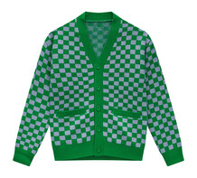 groene cardigan print