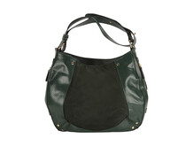 FI4671 TK Maxx green leather bag 0579