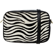 Womens Black and White Shoulder Bag