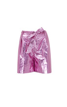 gouden label roze short voor damen