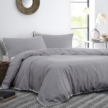 Double Grey Duvet Set