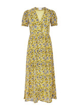FI4683 TK Maxx gold label dress yellow 1075