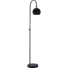 Black overswing round shae floor lamp