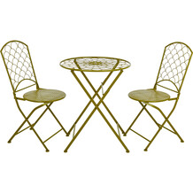 Lime Bistro Table and chairs set