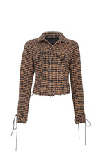 FI4644 TK MAXX GOLD LABEL CHECKED JACKET 346