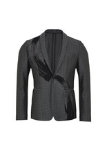 gold label grijs jasje