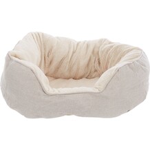 HS Grey Faux Fur lined dog bed