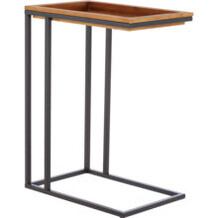 Brown wooden side table