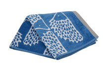 Blauwe handdoek - klein