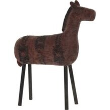 Burgundy red horse ornament