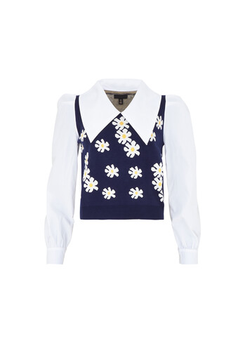 FI4683 TK Maxx shirt white&blue 1107