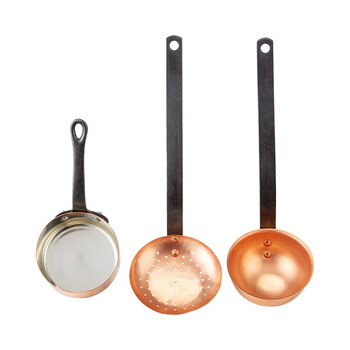 Koperen pannenset