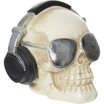 White skull halloween decoration