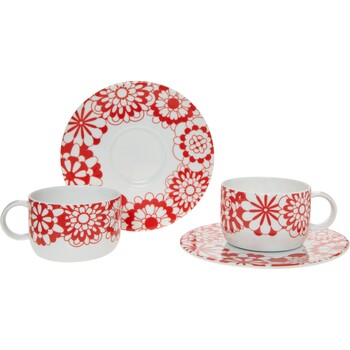 Floral Cup and Saucer Set