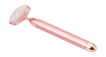 pink quartz roller