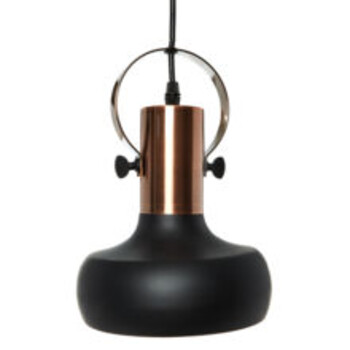 Rose gold and black ceiling light