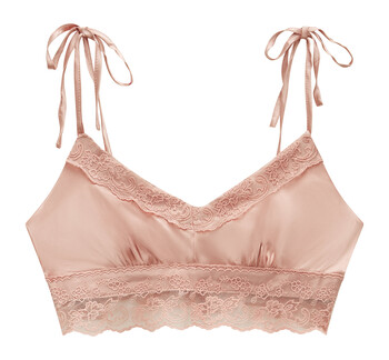 roze satijnen bralette