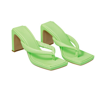 limoen groene sandalen