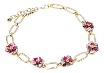 schakelketting met bloemen