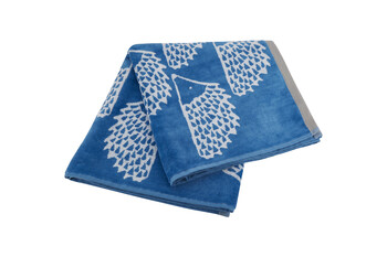 Blauwe handdoek - groot