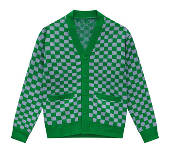 groene cardigan print