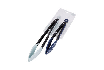 FI4564 Cook With Color Set of Two Silicone Tongs 6485