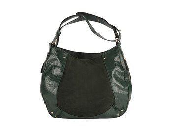 FI4671 TK Maxx green leather bag 0579