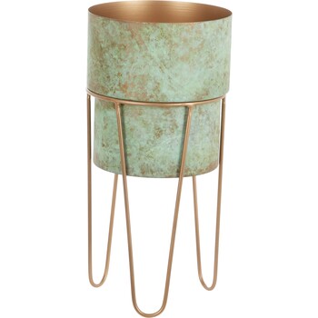 HS Plant Holder Green and Bronze