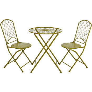 Lime Bistro Table and chairs set