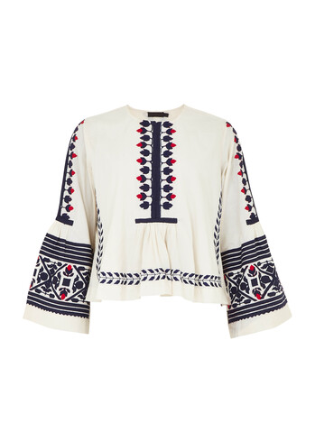 FI4683 TK Maxx gold label blouse white 1100