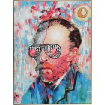 Van gogh face wall art