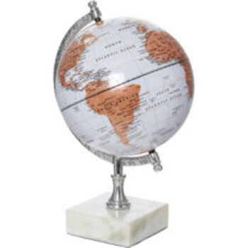 Blue Spinning Globe Ornament