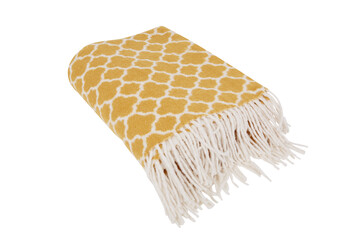 FI4564 Roca Home Mustard Patterned Throw 6499