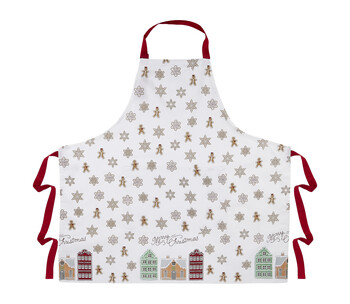 FI4625 snowflakes apron 13004