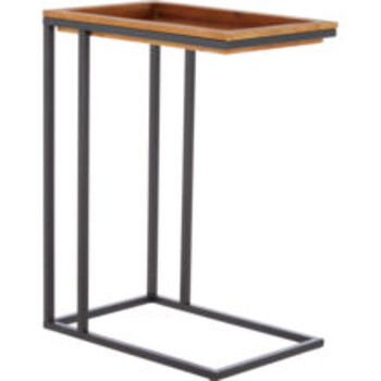 Brown wooden side table