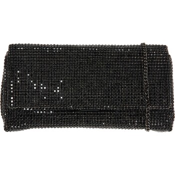 Womens Black Embellished Shoulder Bag